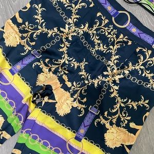 Summer silk pants and top set